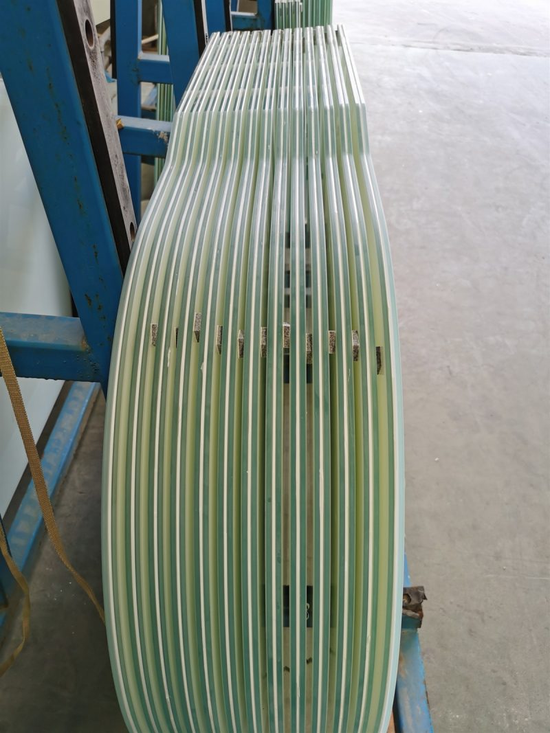 China Porcelain White PVB Low Iron Laminated Glass Panels - Image 3