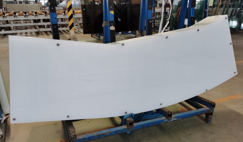China Porcelain White PVB Low Iron Laminated Glass Panels - Image 2